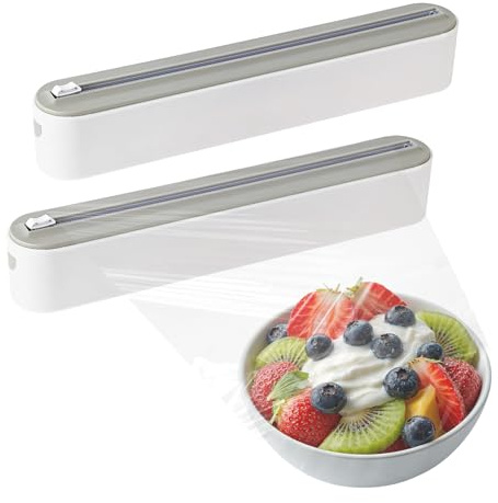 Magnetischer Frischhaltefolienspender 2er Set mit Schneider
