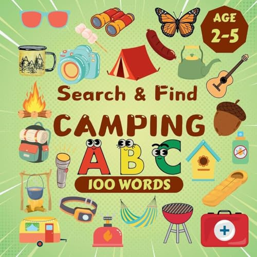 Search & Find Camping: A Fun Search & Find Activity Book for Toddlers and Kids 2-6 Years Old