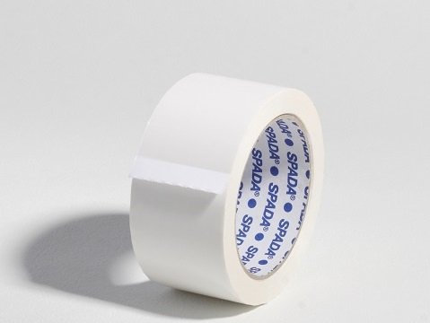 6 Rollen PVC Packband SPADA 500 mit Naturkautschukkleber weiß 50 mm x 66 m