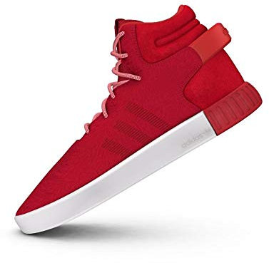 adidas Originals Tubular Invader Mens Hi Top Trainers Sneakers (UK 5.5 US 6 EU 38 2/3, Red Red White S80244)