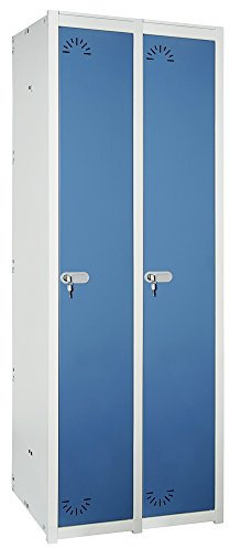 Taquilla metálica 1 Puerta. Módulo de 2 cuerpos. Med.: 1800x530x520 mm. Desmontado