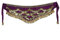VGEBY Bauchtanz Gürtel, Damen Bauchtanz Hüfttuch Hüftgurt Modische Bellydance Hüfttuch Kostüm Taille Schal Gürtel(Dark Purple)