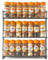Neo 3 Tier Kitchen Cupboard Cabinet Shelves Shelf Free Standing Jar Spice Rack Holder Storage Organiser (Black)