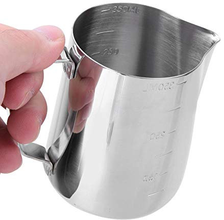 Hztyyier Melting Pot vela que vierte olla de acero inoxidable cera de fusión superior grado vela hacer jarra para vela DIY (350 ml)