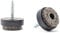 Keay Vital Parts Felt Furniture Gliders Screw in Chair Sofa Feet Pads, 20mm, 24 Pack, 2mm Drill Bit Quality Floor Protectors Black (Pack of 24)
