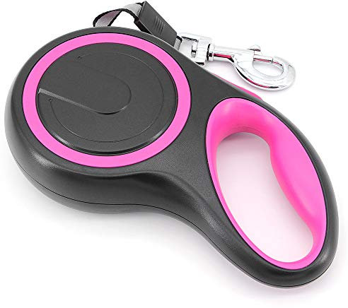MoYouno 8M Lange einziehbare Hundeleine,hundeleine ausziehbar, Leine 8m,High-End Pet Lead Automatische ausziehbare Hundetrainingsleine bis zu 50kg für Kleine, Mittelgroße und Große Hunde (rot)