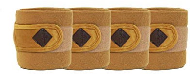 Kentucky Horsewear Polarfleece Velvet Bandagen, Farbe:senfgelb