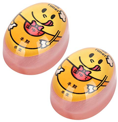 Annjom Temporizador de Huevo cocido, Temporizador de Cocina Ligero para Huevos, 2 Piezas Reutilizables para cocinar Huevo cocido