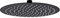 Aloni Regendusche Kopfbrause rund Schwarz matt Ø 20 cm