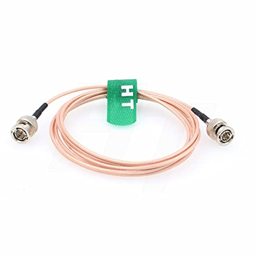HangTon - Cavo video da BNC a maschio BNC 3G SDI 4K per Blackmagic, sottile schermato RG179, 75 Ohm (1 m)
