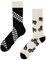 Dedoles Socken Unisex Damen Herren & Kinder Baumwolle viele lustige Designs 1 Paar Geschenk links rechts verschieden, Farbe Schwarz, Motiv Motorrad, Gr. 39-42