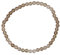Taddart Minerals – Braun Transparentes Armband aus dem natürlichen Edelstein Rauchquarz mit facettierten 4 mm Kugeln auf elastischem Nylonfaden aufgezogen – handgefertigt
