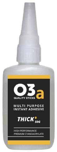 O3a Cyanoacrylate Instant Adhesive | Thick | Clear | 50g | MADE IN BRITAIN