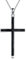 YFN Kreuz Halskette Sterling Silber Schwarz Turmalin Kreuz Anhänger Religiöser Schmuck Geschenke für Damen Herren Mädchen Jungen