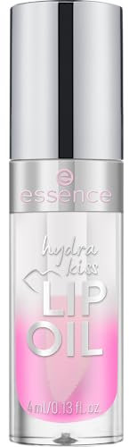 essence hydra kiss LIP OIL, Lipgloss, Nr. 01, Pink, feuchtigkeitsspendend, pflegend, mit Ölen, glänzend, strahlend frisch, Nanopartikel frei, 3er Pack (3x4ml)