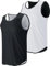 Liberty Pro Herren Leichte, wendbare Rec-Tanks, Netz-Basketballtrikot, athletisch, schnell trocknend, Team-Uniformen, Schwarz/Weiß, XL