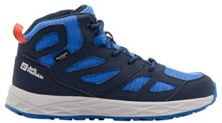 Jack Wolfskin Woodland 2 Texapore Mid K, Zapatos para Senderismo Unisex niños, Azul Noche (Night Blue), 30 EU