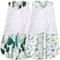 BSTOPPT Baby-Wickelsack für Neugeborene, 6–12 Monate, 3-fach verstellbar, tragbare Decke, 100 % Viskose-Baumwolle, Wickelschlafsack, TOG 0,5 (Banane und Blatt)