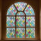 FEOMOS Fensterfolie Blickdicht Bunt, Regenbogen Gitter Folie Fenster Sichtschutz Selbsthaftend, Fensterfolien Statisch Haftend Anti-UV für Schlafzimmer Küche Wohnzimmer 60cm x 200 cm