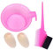 POPETPOP 2sets Pettini Professionali Per Parrucchieri Con Ciotola Per Colorazione Dei Pettini Doppia Faccia e Accessori Per Rosa