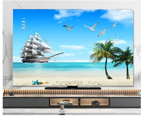 BLUEZY 37 Bis 85 Zoll Hülle Bezug für Fernsehen Schutzhülle für LCD, LED TV Displayschutzfolie TV/PC Abdeckung Bildschirmschutz weiches Polyestergewebe D,40-43in