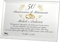 Targa Anniversario di Matrimonio | Elegante Targa in Cristallo Personalizzata | Regalo Nozze d'oro, Nozze d'argento o di Diamante