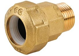 RACCORDO MASCHIO IN OTTONE PER TUBO PE 11/4 x 40 Raccordi Polietilene Ottone
