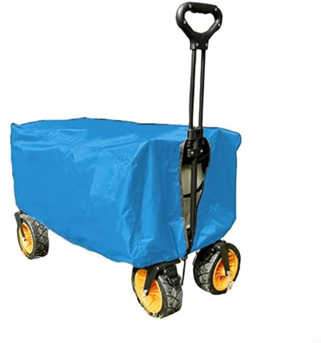 ZYWUOY Faltbare Abdeckung für Gartenwagen, 210D Oxford-Stoff, für Garten, Campingwagen, Staubschutz, Wohnmobil, Auto, wasserdicht, Regenschutz für Lebensmittel (blau), 5MRFA2R9YR43RX2IC0X95DS6L