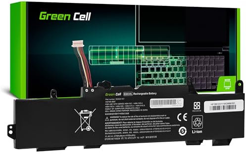 Green Cell Batterie SS03XL HSTNN-DB8J pour HP EliteBook 735 G5 G6 745 830 836 840 846 mt44 mt45 ZBook 14u Ordinateur Portable (4100 mAh 11,4 V Noir)