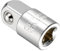 CoCud Adaptateur de Douille à Choc, 1/4F Vers 3/8M, Réducteur de Carré d'Entraînement Cr-V - (Applications : pour Clé à Chocs)