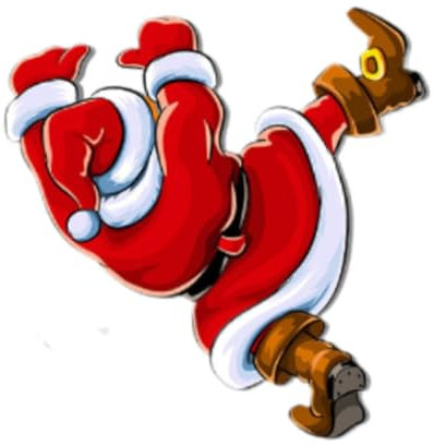 JISADER Weihnachtsmann Toilettenaufkleber Wandaufkleber, Weihnachtsdeko, Toilettensitzdeckel Aufkleber für Küche