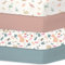 Stretch Sheet für Kinderzimmer, Spannbettlaken, 70 x 140 cm, Spannbettlaken, Öko-TEX Standard 100, 4 Stück, Vögel der Feuchtgebiete