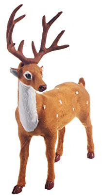 IMIKEYA Weihnachtliche Elch Dekofigur Realistische Weihnachtsdekoration Für Küche Wohnzimmer Und Schlafzimmer Festliche Home Deko Für Partys Und Feiertage