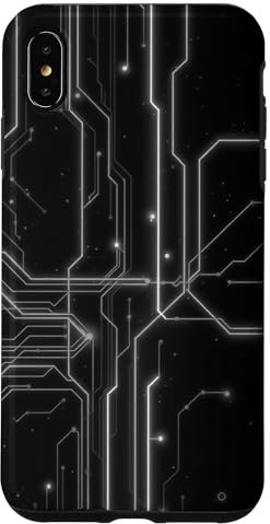 Hülle für iPhone XS Max Motherboard-Linien-Design mit erstaunlicher grauer Farbe