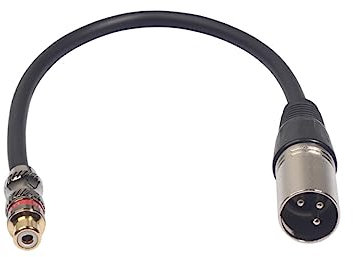TOYANDONA Cavo Audio Convertitore Rca a Xlr Maschio 0,3 M Cavo Collegamento per e Microfono Adattatore Resistente in PVC