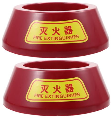 Hemobllo 2stücke Feuerlöscher Standfuß Aus Kunststoff Stabiler Für Pulverfeuerlöscher Für Einsatz Zu Hause Büro Geeignet Praktische Und Sichere Aufbewahrung