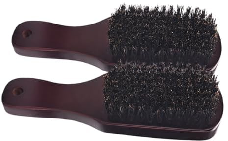SHERCHPRY 2 St Reseskäggborste Mustaschstylingkam Vildsvinsborst Duster Hår- Och Skäggborste Skäggplattare Skägg- Och Mustaschborste