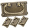 CIYODO 4 Pezzi Pomelli Vintage Per Cassetti in Bronzo Antico Maniglie Per Mobili Cassettiere Pomelli Ferramenta