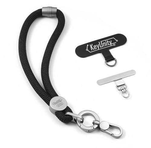 KeyUnity KH00 Universal-Handykette, kurze Handyketten, Anti-Verlust-Handyband, Kurzer abnehmbarer Telefongurt, Passend für Handyhüllen, Schlüssel, Alltag, Reisen, Mehrere Farben verfügbar