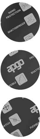 apgo [3 Stück] Hybrid Schutzglas Matt 8H für Maxcom FW01 Uran eSim Smartwatch, kratzfestes Displayschutzglas, Ersatz für Hartglas