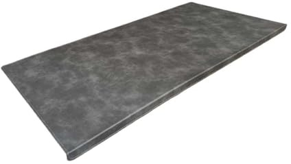 Rutschfeste Schreibtischunterlage aus Leder mit Kantenschutz, wasserdichte Schreibtischunterlage, erweitertes Mauspad für Laptop/Computer, Gaming-Schutz mit glatter Schreibfläche (50 x 100 cm, Grau)