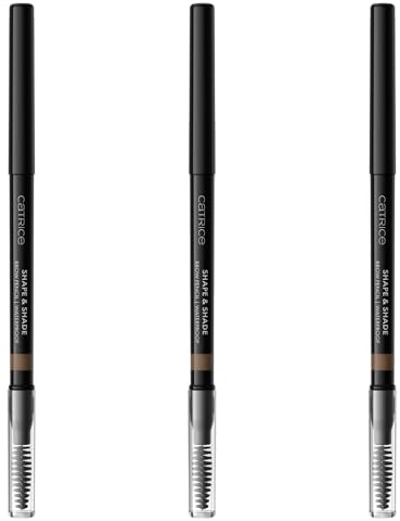 Catrice Shape & Shade Brow Pencil Waterproof, Augenbrauenstift, Nr. 030, Braun, langanhaltend, definierend, vegan, wasserfest, ohne Mikroplastikpartikel, Nanopartikel frei, 3er Pack (3x0.35g)