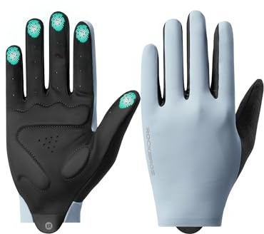 ROCKBROS Fahrradhandschuhe Herren & Damen, Vollfinger-Touchscreen | Rutschfeste MTB-Handschuhe mit SBR-Polster, leicht & atmungsaktiv für Rennrad & Trekking