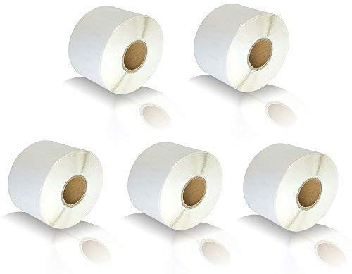 5x Print-Klex Etiketten-Rollen kompatibel für Dymo 99012 Labelwriter 450 Twin Turbo Labelwriter DUO Labelwriter SE 450 Labelwriter Twin Turbo 99012 S0722400 89mm x 36mm 89 mm x 36 mm 260 Label Office
