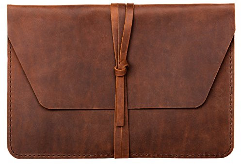hecho. Housse de protection „Pablo“ pour MacBook 12 Pouces - Fait main, 100% cuir véritable & commerce équitable (Pochette)