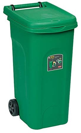 STEFAN PLAST BIDONE Urban C/Ruote 80LT Verd
