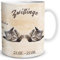 TRIOSK Tasse Katze lustig mit Spruch Sternzeichen Zwillinge Katzenmotiv Geschenk für Katzenliebhaber Geburtstag Frauen Freundin