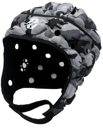 Body Armour Ventilator Head Guard (Camo Black, Small Adult)