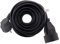 Zenitech - Extensor enchufe Francés Hembra a macho 16 A, HO5VV-F 3G1,5 mm², 5 m, Color Negro