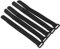 Pongnas Fasten Band Bike Handlebar Straps 5Pcs Sports Cycling Riding Adjustable Nylon Handlebar Tie Straps (Black)